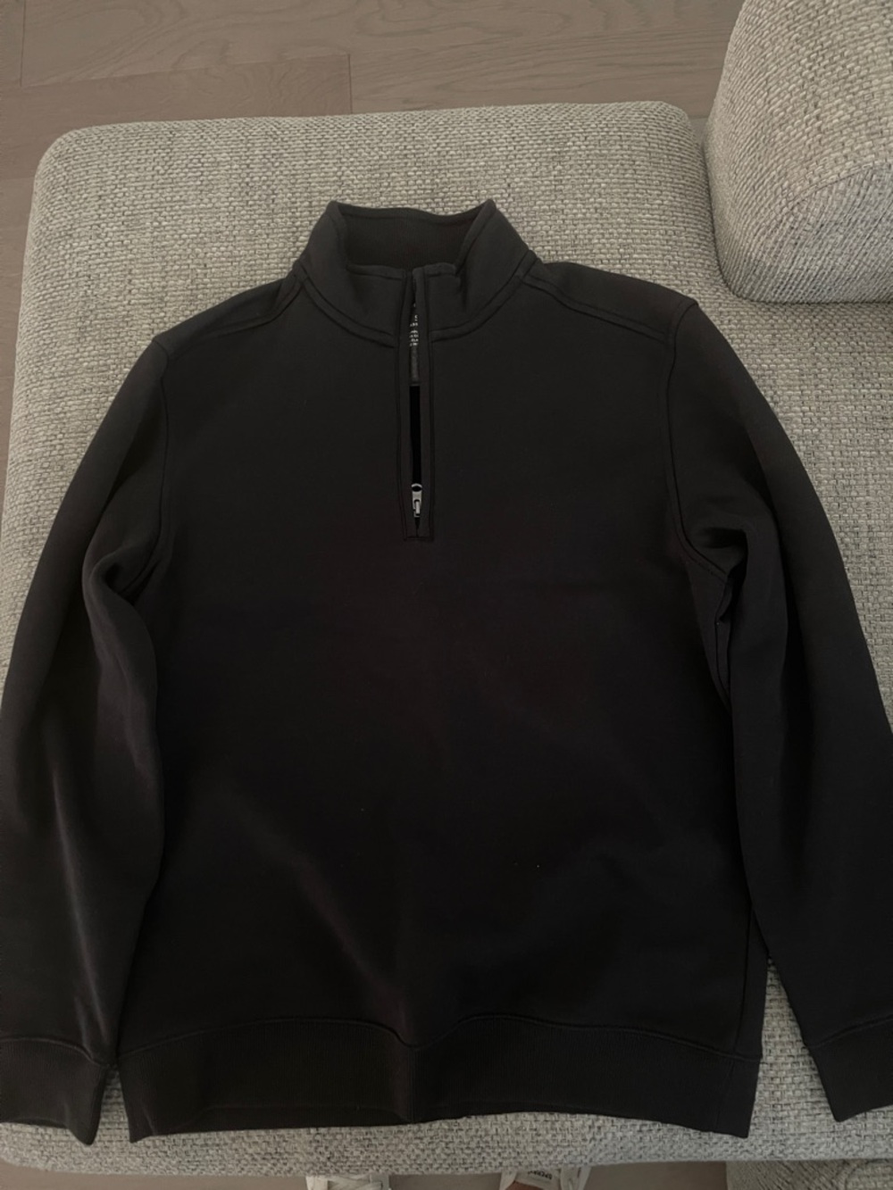 Van Heusen Men's Black Half-Zip Sweater